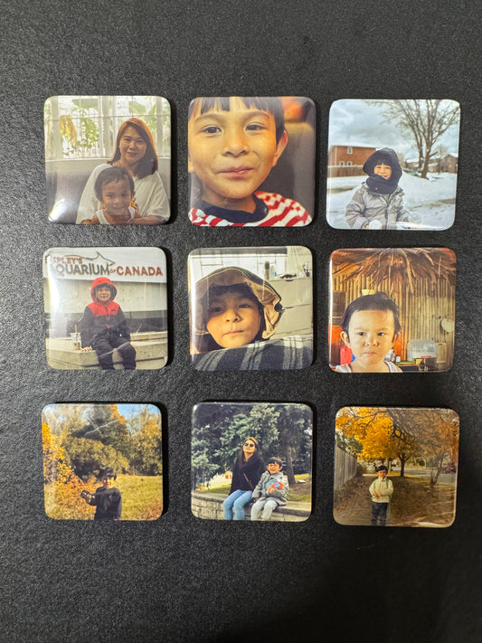 Custom Photo Fridge Magnets – Set of 12 (50mm)